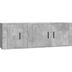 vidaXL Tv-Bänkar>Tv-skåp 2 delar betong konstruerat trä