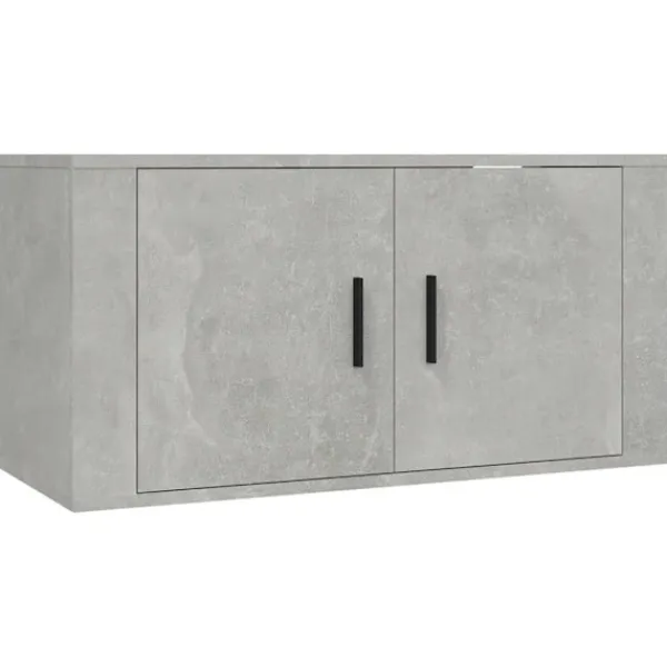 vidaXL Tv-Bänkar>Tv-skåp 2 delar betong konstruerat trä