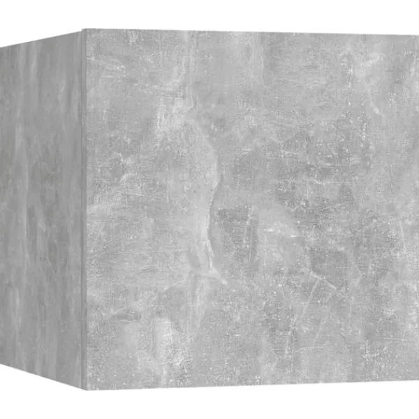 vidaXL Tv-Bänkar>TV-skåp 6 delar betong spånskiva