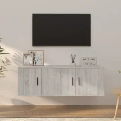 vidaXL Tv-Bänkar>Tv-skåp 2 delar sonoma konstruerat trä