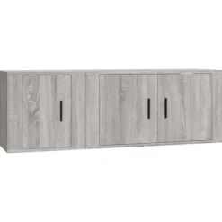 vidaXL Tv-Bänkar>Tv-skåp 2 delar sonoma konstruerat trä