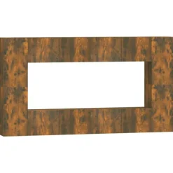 vidaXL Tv-Bänkar>Tv-skåp 8 delar rökfärgad ek konstruerat trä