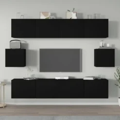 vidaXL Tv-Bänkar>TV-skåp 6 delar konstruerat trä