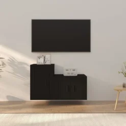 vidaXL Tv-Bänkar>TV-skåp 2 delar konstruerat trä