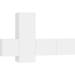 vidaXL Skåp>TV-skåp 3 delar konstruerat trä