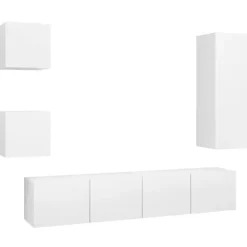 vidaXL Tv-Bänkar>TV-skåp 5 delar konstruerat trä