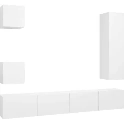 vidaXL Tv-Bänkar>TV-skåp 5 delar konstruerat trä