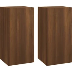 vidaXL Tv-Bänkar>Tv-skåp 2 st ek 30,5x30x60 cm konstruerat trä