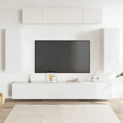 vidaXL Tv-Bänkar>TV-skåp set 6 delar konstruerat trä