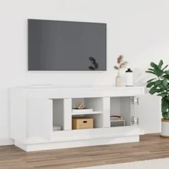 vidaXL Tv-Bänkar>TV-skåp högglans 102x35x45 cm konstruerat trä