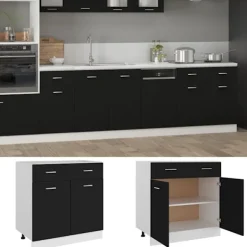 vidaXL Skåp>Underskåp med låda “Lyon” 80x46x81,5 cm konstruerat trä