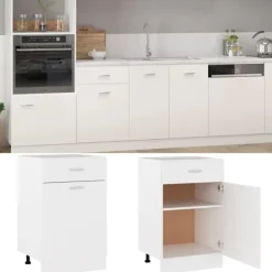 vidaXL Skåp>Underskåp med låda “Lyon” 50x46x81,5 cm konstruerat trä