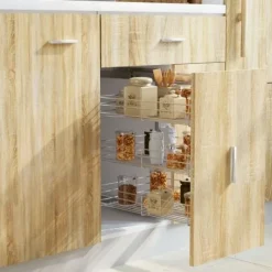 vidaXL Skåp>Utdragbar inredning köksskåp 3 hyllor 47x35x56 cm