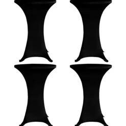 vidaXL Stolar>Överdrag till ståbord Ø80 cm stretch 4 st