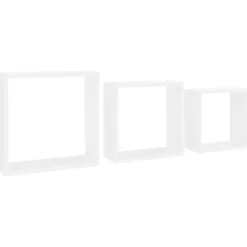 vidaXL Hyllor>Vägghyllor kub 3 st MDF