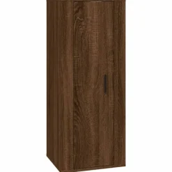 vidaXL Tv-Bänkar>Väggmonterad tv-bänk ek 40x34,5x100 cm