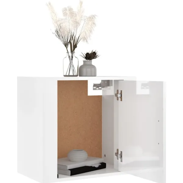 vidaXL Sängar>Väggmonterade sängbord 2 st högglans 50x30x47 cm