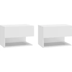 vidaXL Sängar>Väggmonterade sängbord 2 st