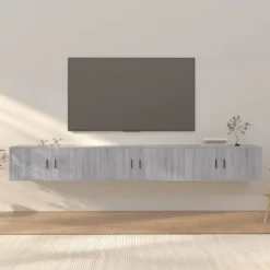 vidaXL Tv-Bänkar>Väggmonterade tv-skåp 3 st sonoma 100x34,5x40 cm
