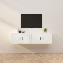 vidaXL Tv-Bänkar>Väggmonterade tv-skåp 2 st 80x34,5x40 cm