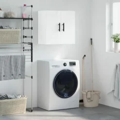 vidaXL Skåp>Väggskåp högglans 60x31x60 cm konstruerat trä