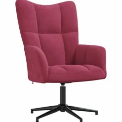 vidaXL Fåtöljer>Vilstol vin sammet