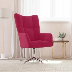 vidaXL Fåtöljer>Vilstol vin sammet