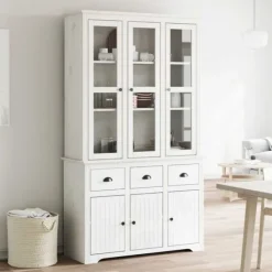 vidaXL Skåp>rinskåp BODO 115,5x43x200,5 cm massiv furu