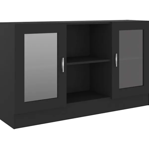 vidaXL Skåp>Vitrinskåp 120x30,5x70 cm konstruerat trä