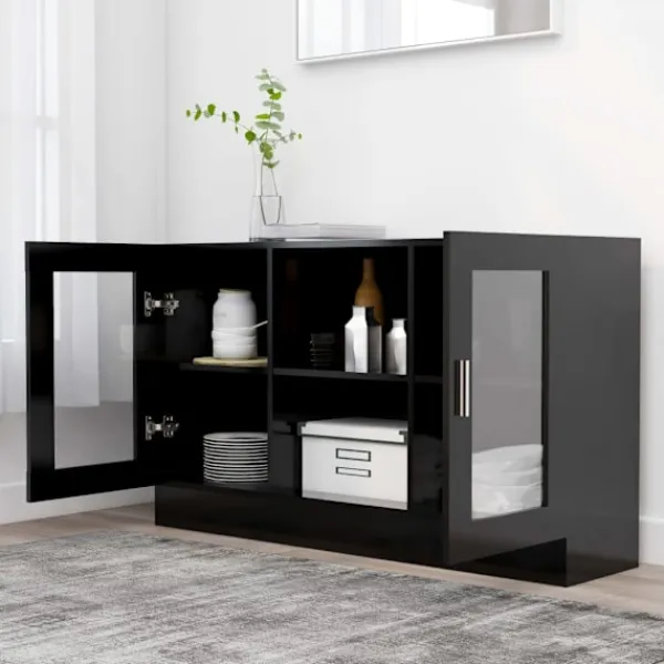 vidaXL Skåp>Vitrinskåp 120x30,5x70 cm konstruerat trä