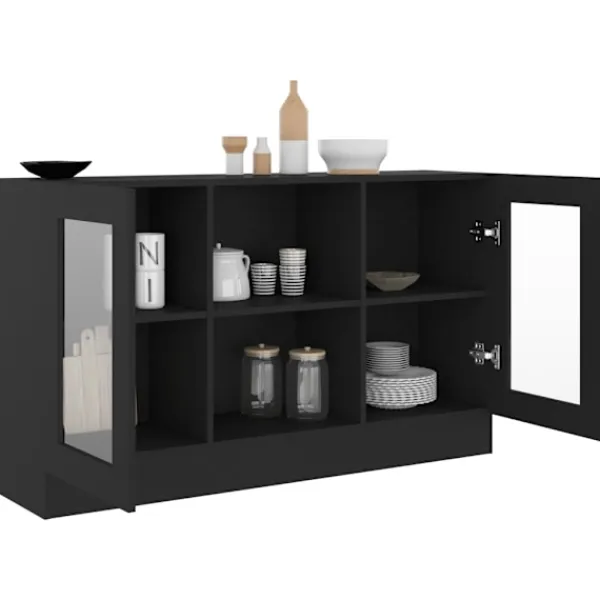 vidaXL Skåp>Vitrinskåp 120x30,5x70 cm konstruerat trä