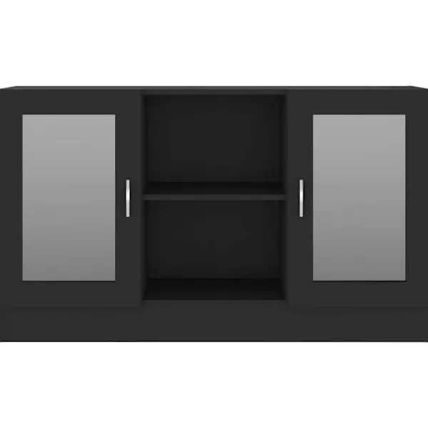 vidaXL Skåp>Vitrinskåp 120x30,5x70 cm konstruerat trä