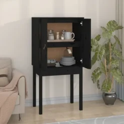 vidaXL Skåp>Vitrinskåp 60x40x120 cm massiv furu