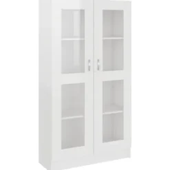 vidaXL Skåp>rinskåp högglans 82,5x30,5x150 cm konstruerat trä