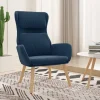 vidaXL Fåtöljer>Vilstol blå sammet