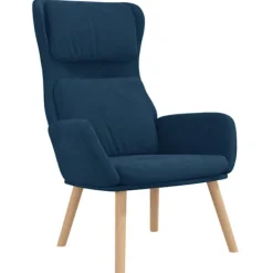 vidaXL Fåtöljer>Vilstol blå sammet