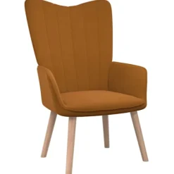 vidaXL Fåtöljer>Vilstol brun sammet