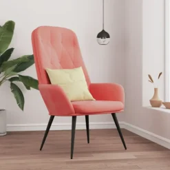 vidaXL Fåtöljer>Vilstol rosa sammet