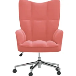 vidaXL Kontorsmöbler>Vilstol rosa sammet