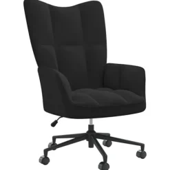 vidaXL Kontorsmöbler>Vilstol svart sammet