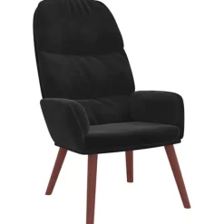 vidaXL Fåtöljer>Vilstol svart sammet