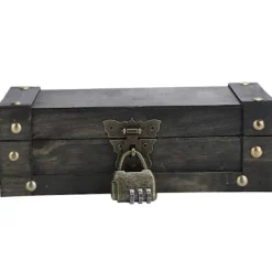 Xuigort Kistor & Koffertar>Vintage förvaringslåda Antik stil Smycken Prydnadssaker Organizer Retro Skattkista (6702ADH Grå Fällbart Spänne)