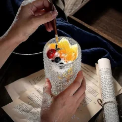 Matgrupper>Vintage Hobnail Dricksglas Set Om 6 Cocktailglas Set Vattenglas Kopp Bar Glas Set