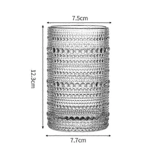 Matgrupper>Vintage Hobnail Dricksglas Set Om 6 Cocktailglas Set Vattenglas Kopp Bar Glas Set