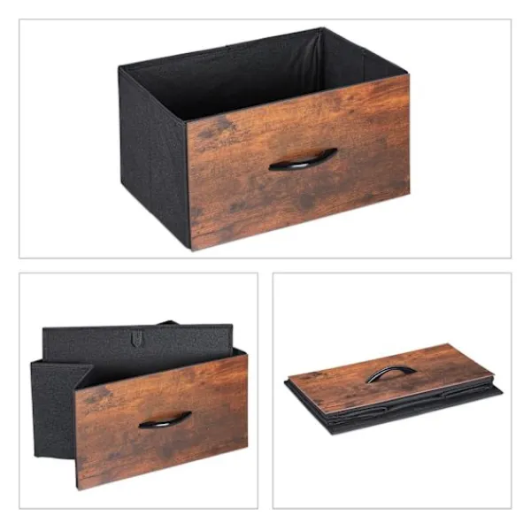 Northix Byråer>Vintage hylla i industriell stildesign