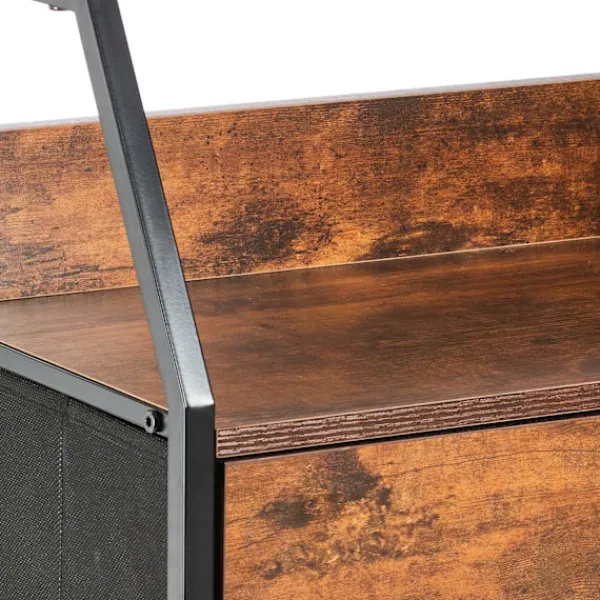 Northix Byråer>Vintage hylla i industriell stildesign