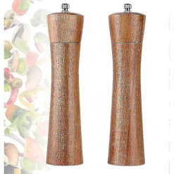 Matgrupper>Vinterkampanj, Träpepparkvarn, Kryddkvarn Trä, 2 Stycken Salt- och Pepparkvarn, Manuell, Tillverkad Av Trä
