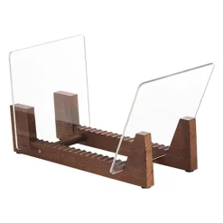 Hyllor>Vinyl LP-skivförvaringshållare i trä - Vinyl IP-skivställ - Albumförvaringsorganisatör Displayställställ rymmer upp till 50 album | DVD-skivor | CD-skivor - Brun | Fyndiq