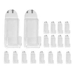 Hyllor>Vinylväggfäste, 18 st Akryl Vinylskivhållare Självhäftande Klar Vinyl Displayhylla