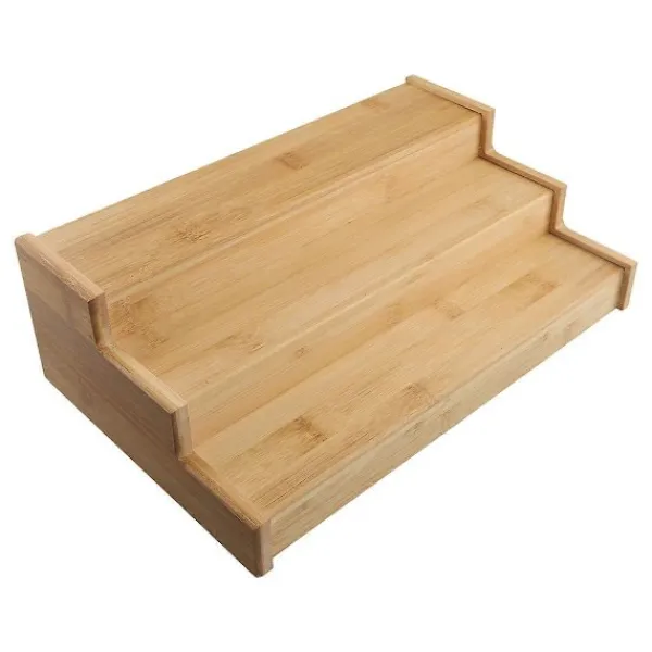 Hyllor>3-vånings Kryddställ i Bambu, Steghylla, Skåporganisatör (Ej Utdragbar)